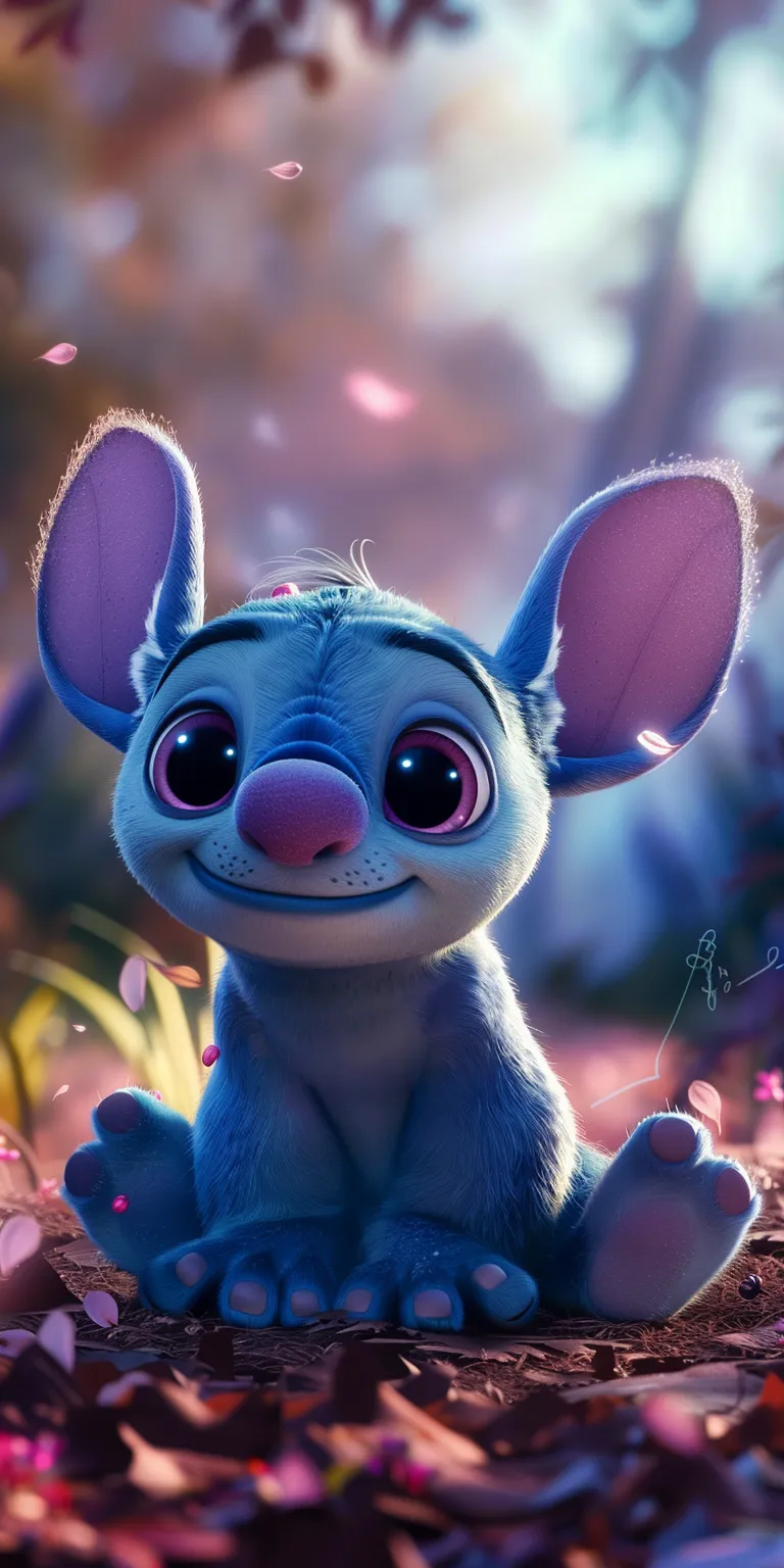 cute stitch wallpapers for ipad, wallpaper style, 4K  1:2