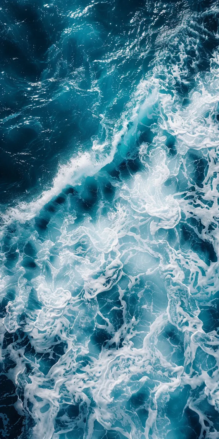 ocean wallpaper iphone, style, 4K  1:2