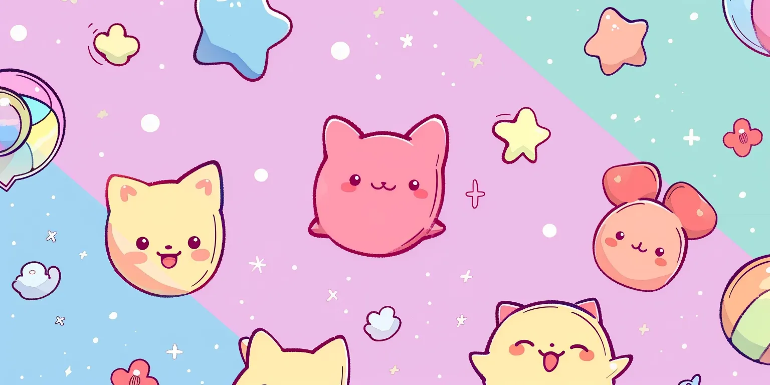 kawaii wallpaper laptop, style, 4K  2:1