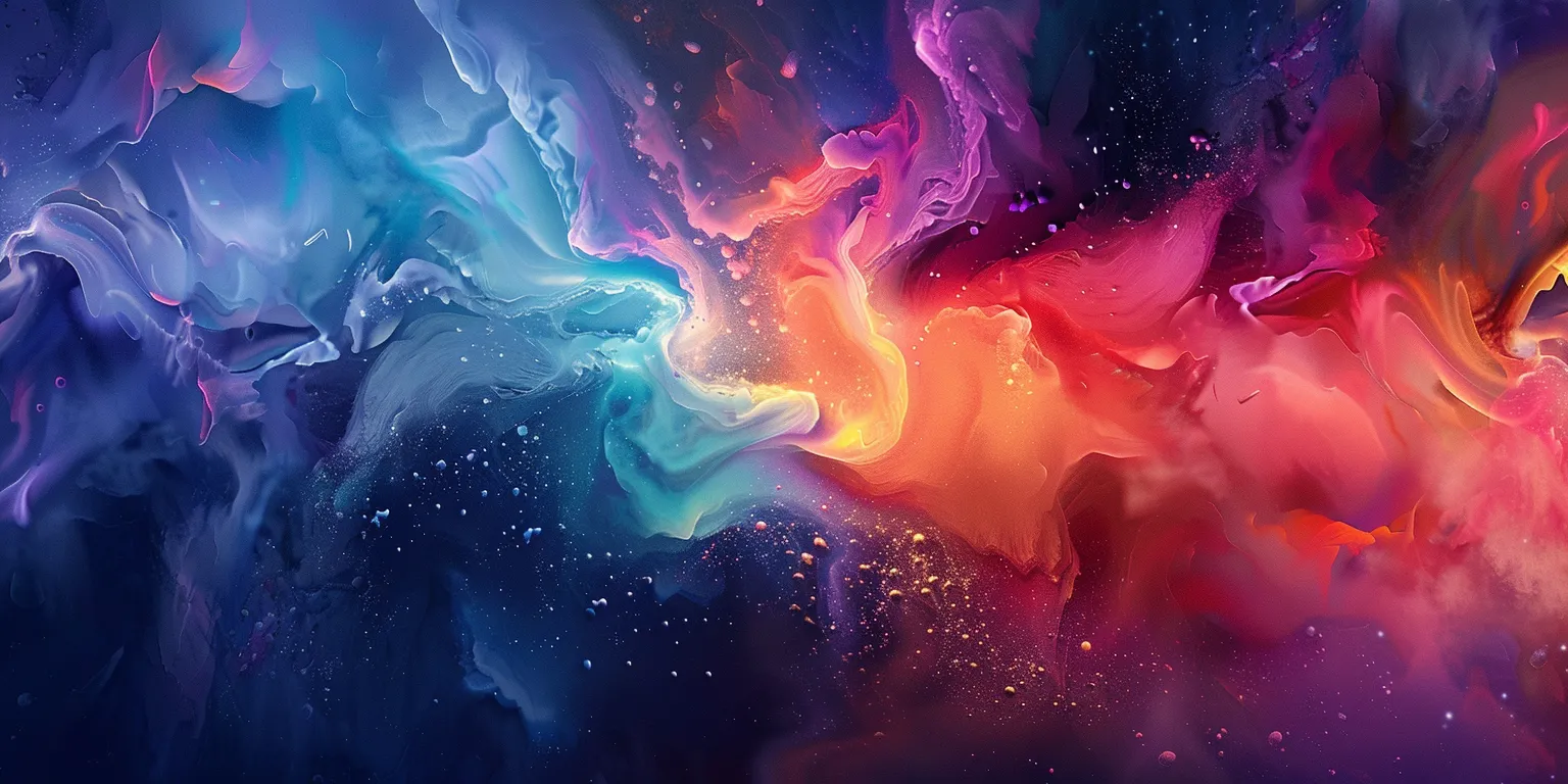 apple wallpaper galaxy, 3840x1080, dye, wall, color