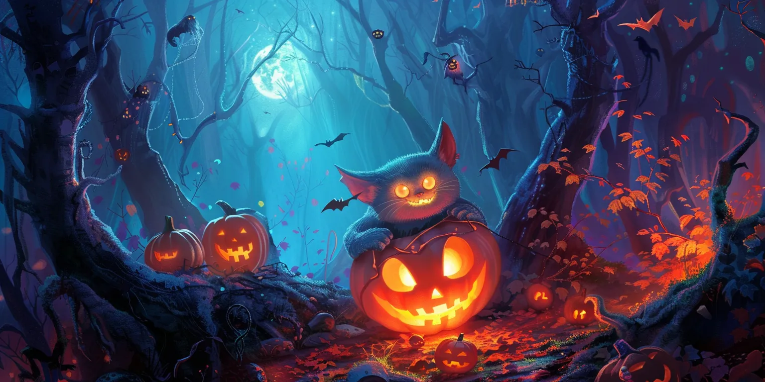 cute halloween wallpaper, wallpaper style, 4K  2:1