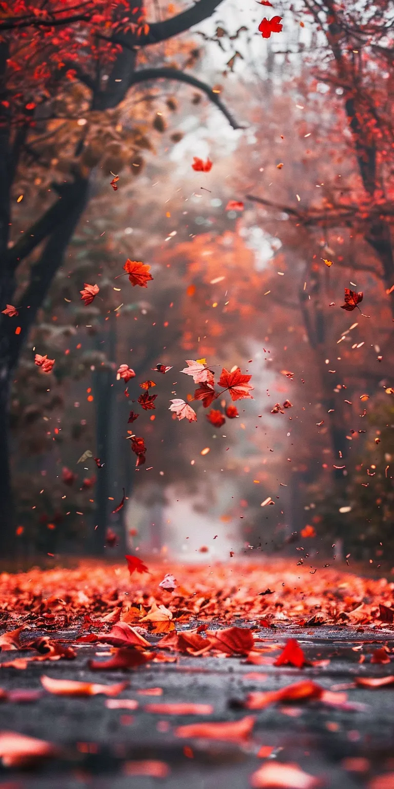 cute fall wallpaper, wallpaper style, 4K  1:2