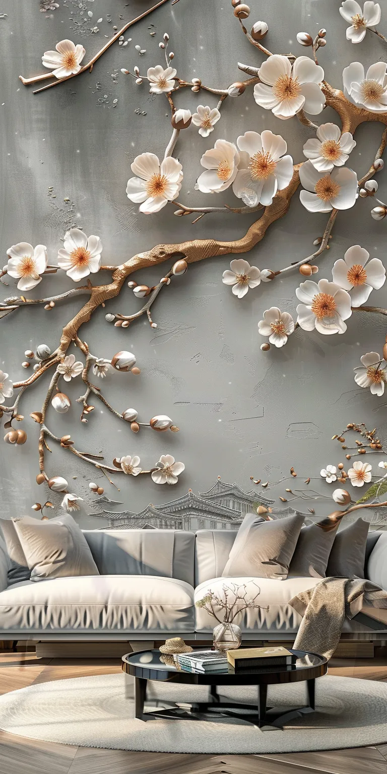 wall paper design hdqwalls, blossom, wall, design, floral