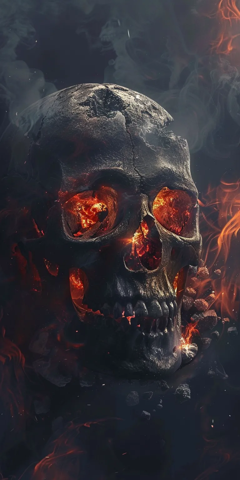 skull wallpaper skull, wall, overlord, doom, slayer