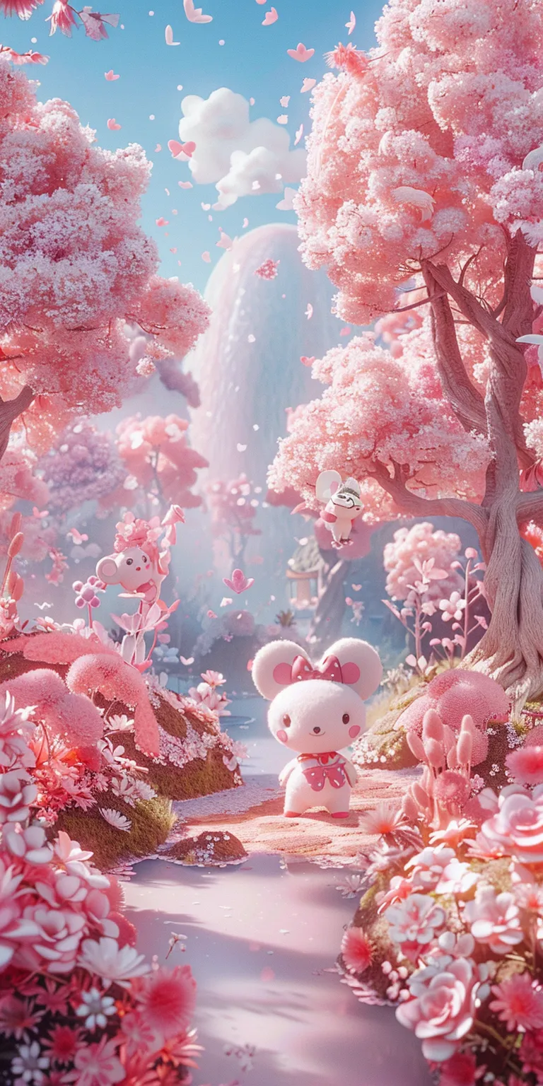 my melody wallpaper aesthetic, style, 4K  1:2