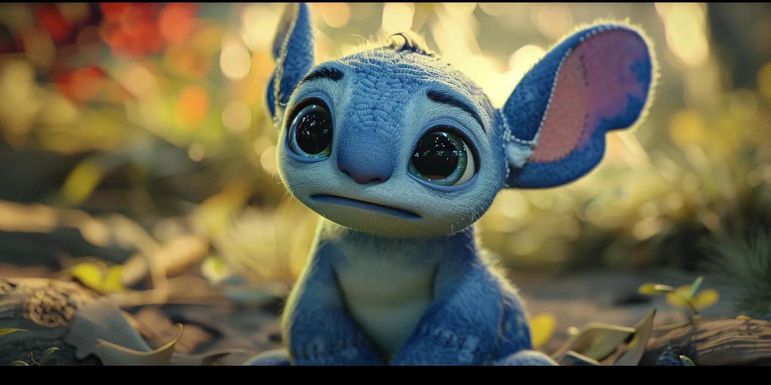 stitch wallpapers cute, wallpaper style, 4K  2:1
