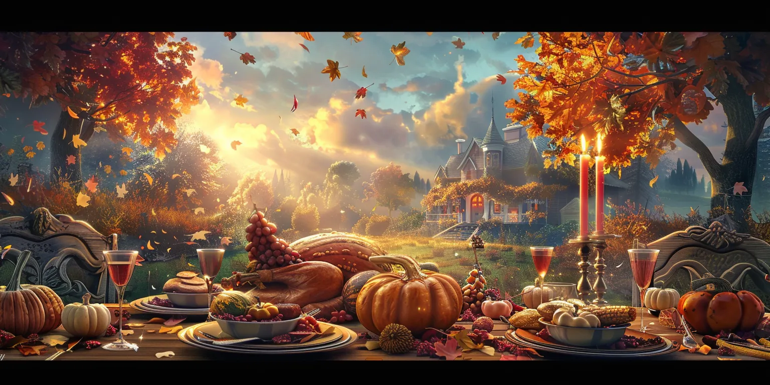 thanksgiving wallpaper, wallpaper style, 4K  2:1