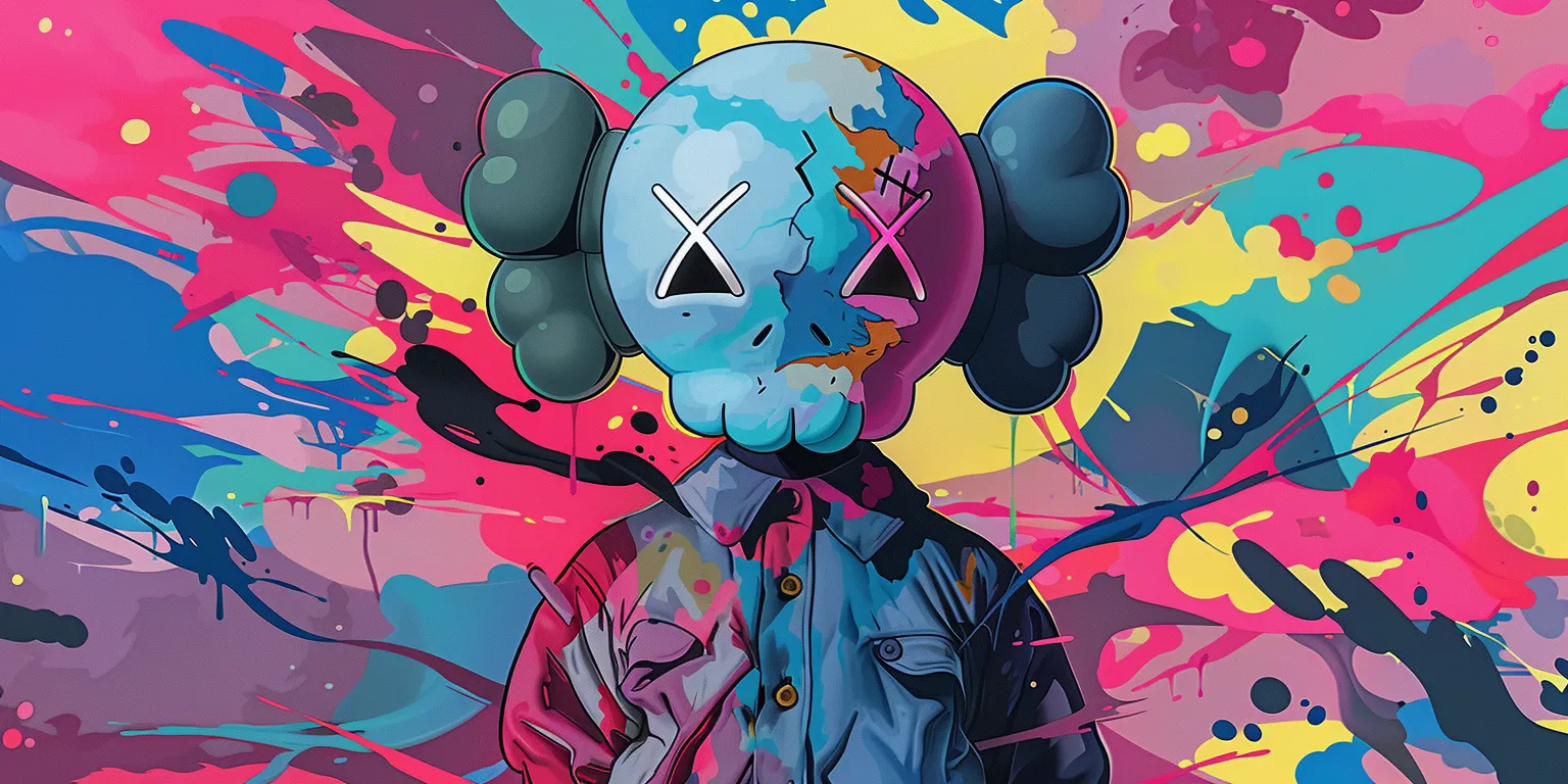 kaws wallpaper 4k, style, 4K  2:1