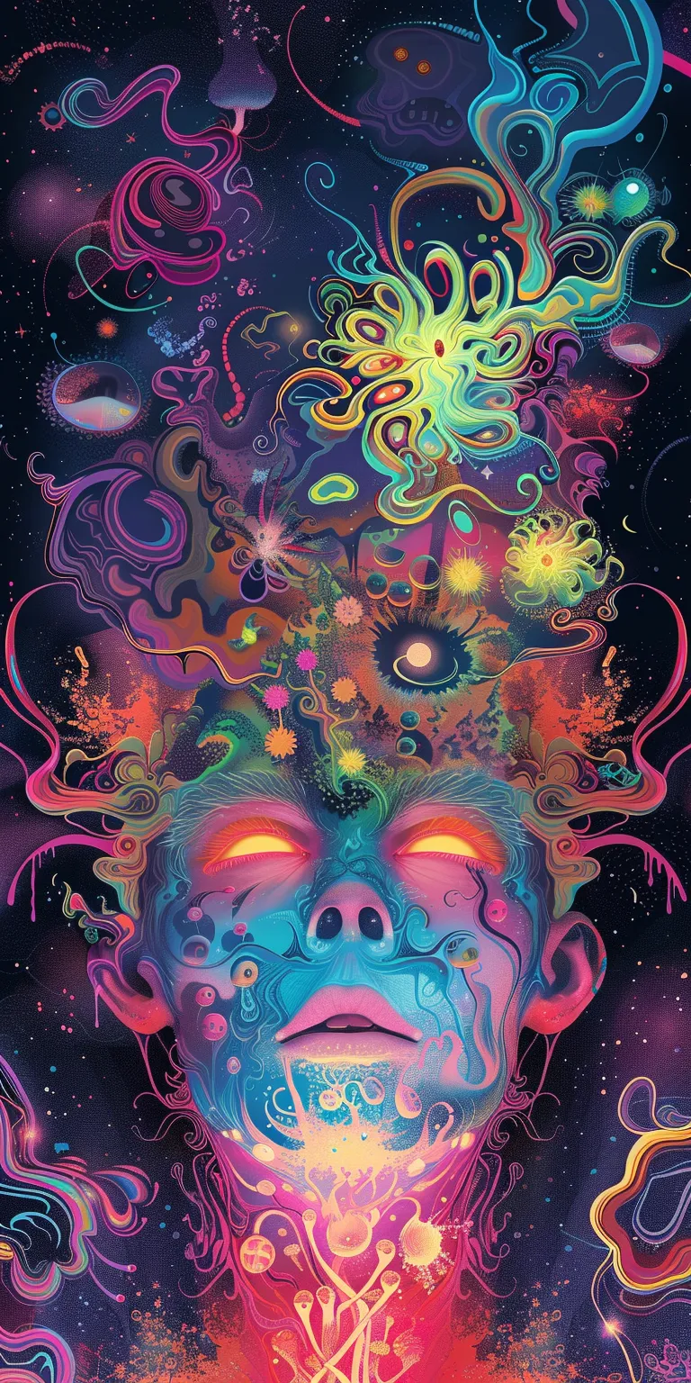 trippy wallpaper psychedelic, universe, aura, space, illusion