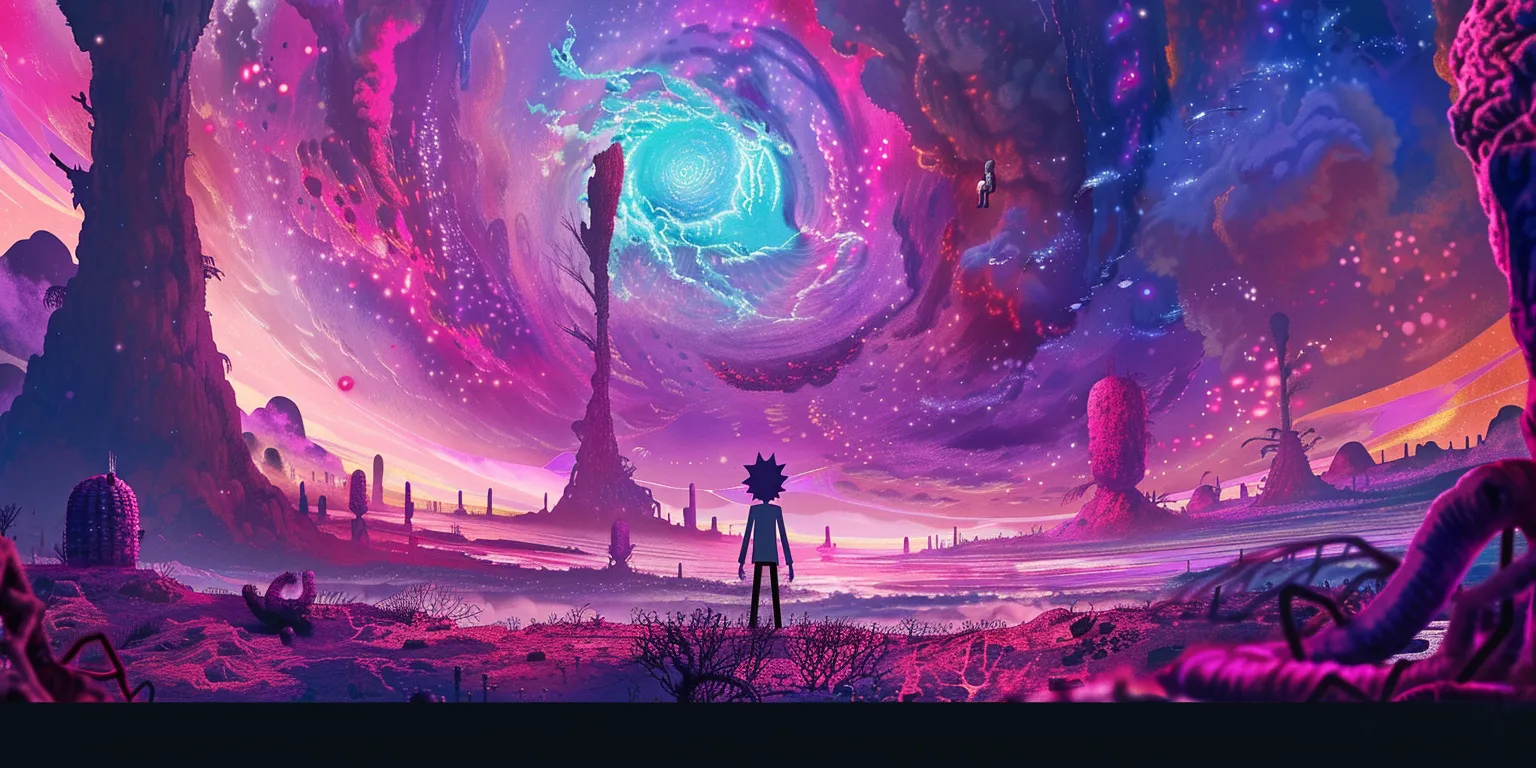 rick and morty wallpapers phone, wallpaper style, 4K  2:1