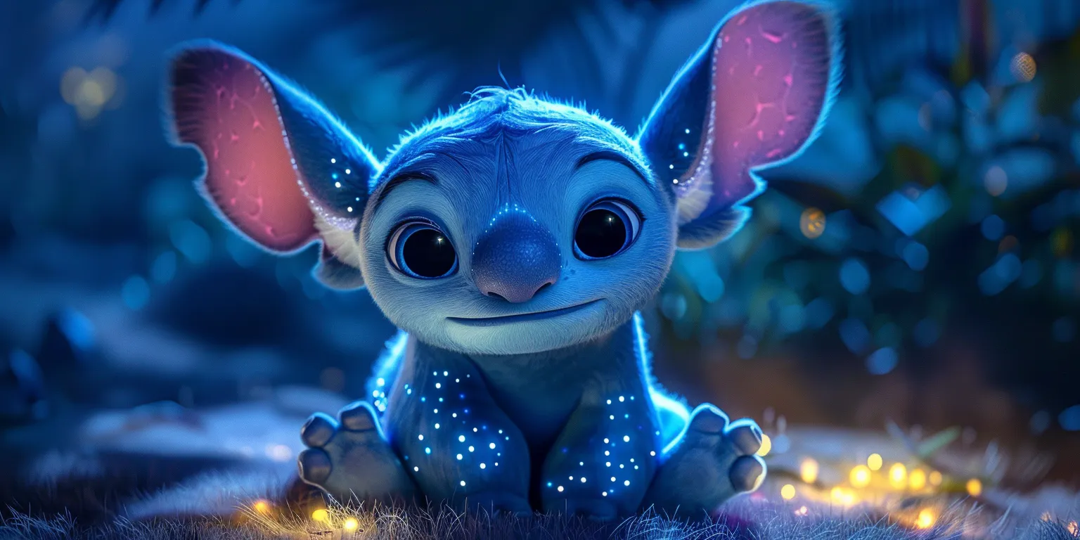 cute stitch wallpapers for ipad, wallpaper style, 4K  2:1