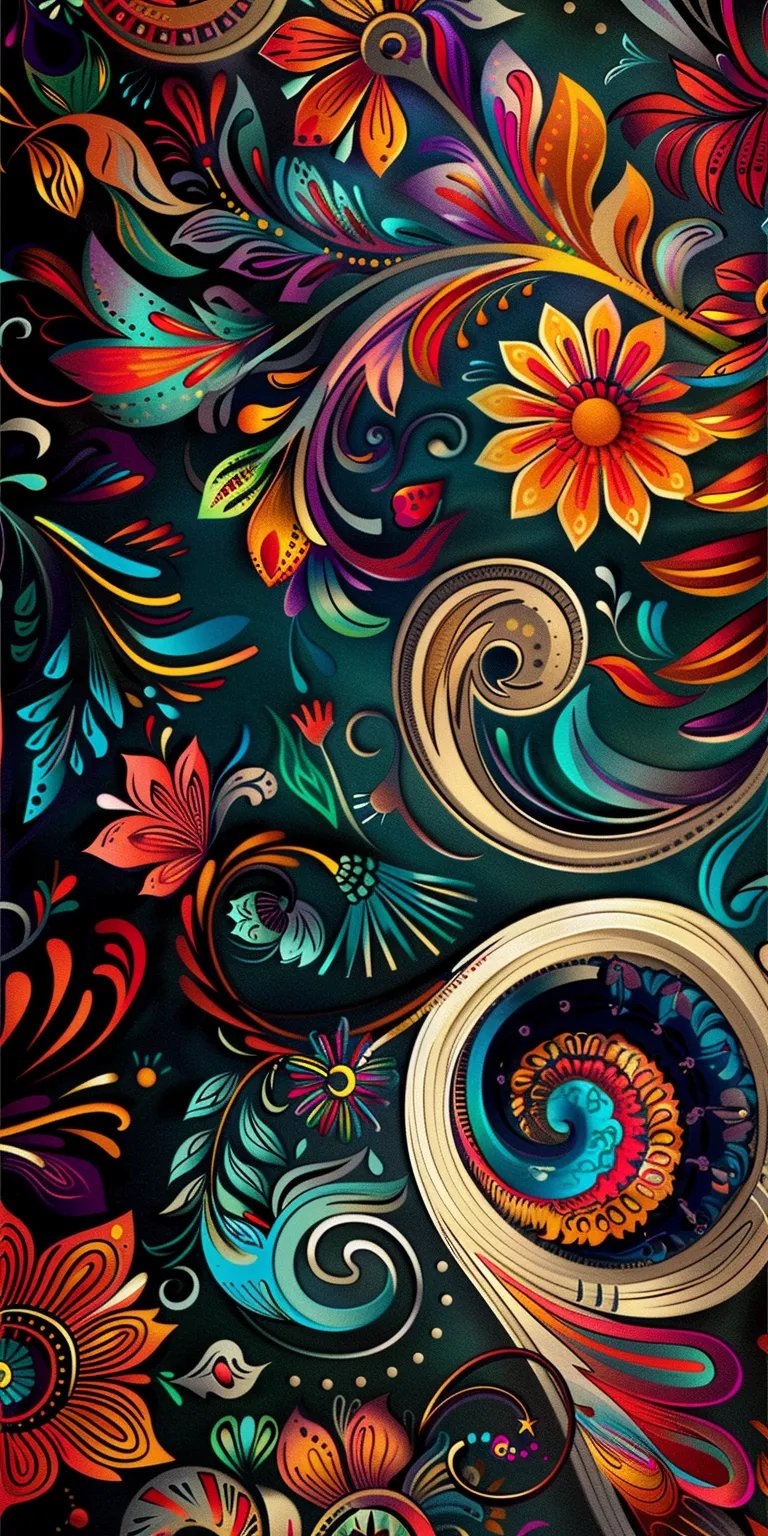 wall paper design amoled, background, pattern, floral, screensavers
