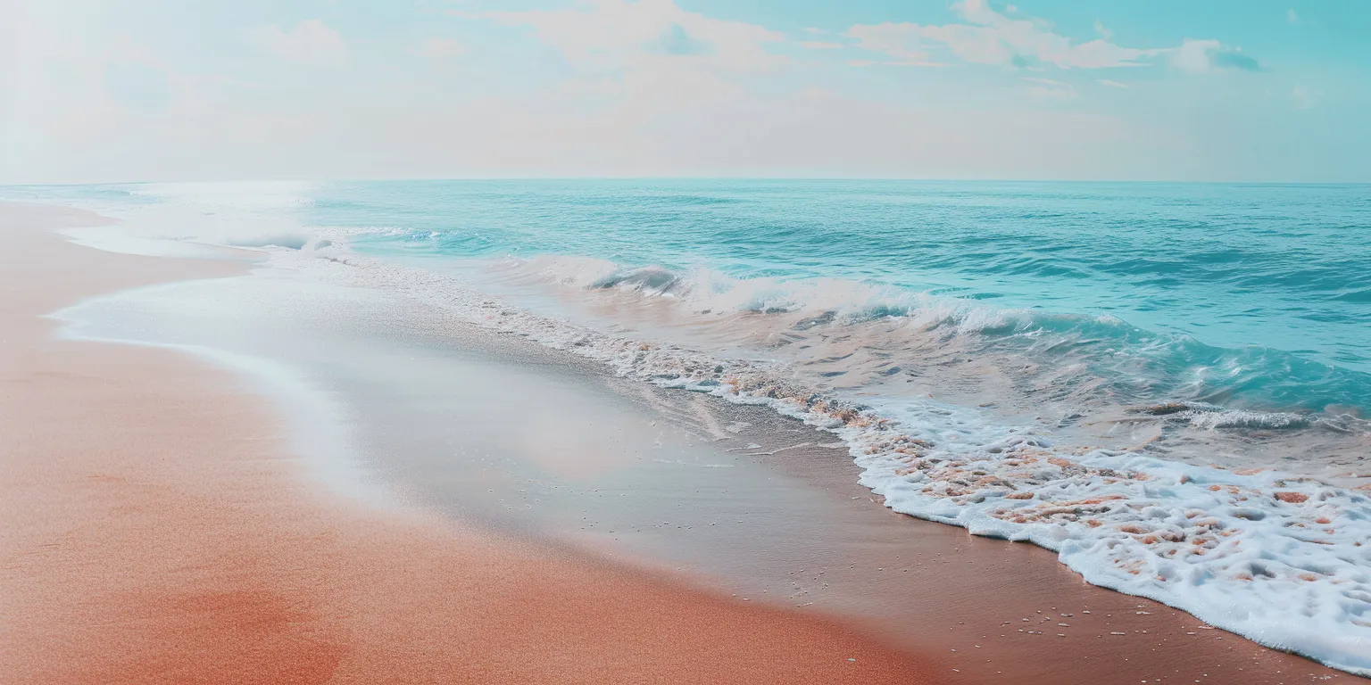 beach background aesthetic, wallpaper style, 4K  2:1