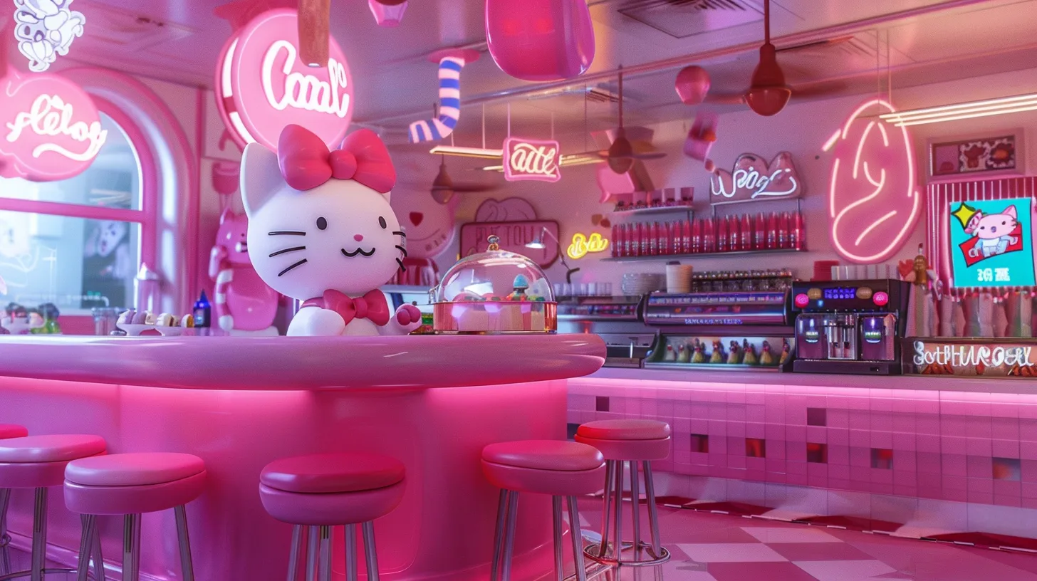 hello kitty wallpaper aesthetic, style, 4K  16:9