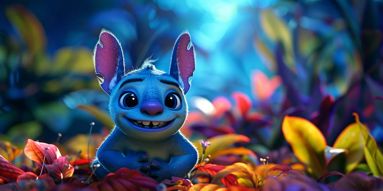 stitch wallpapers cute, wallpaper style, 4K  2:1