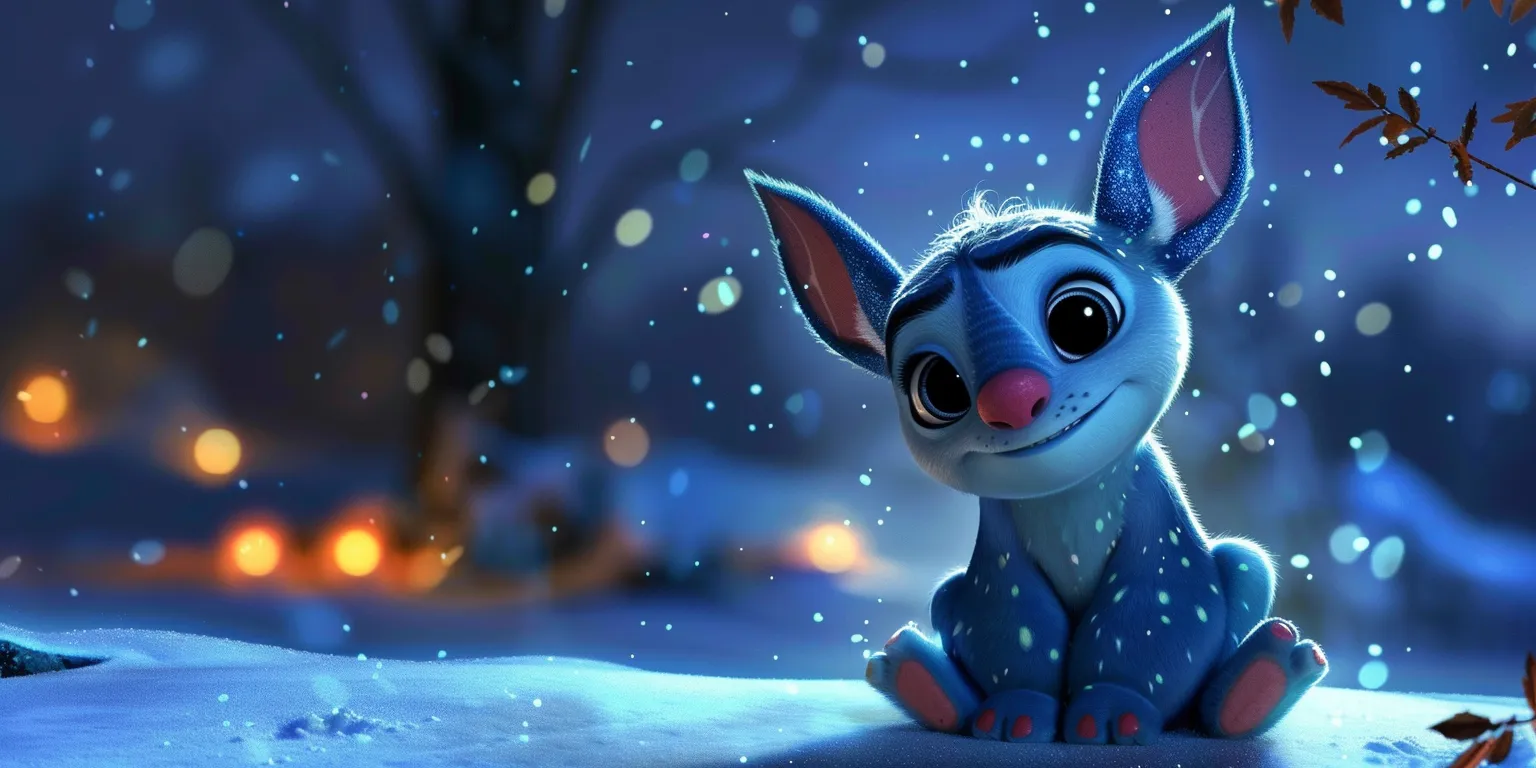 cute stitch wallpapers for ipad, wallpaper style, 4K  2:1