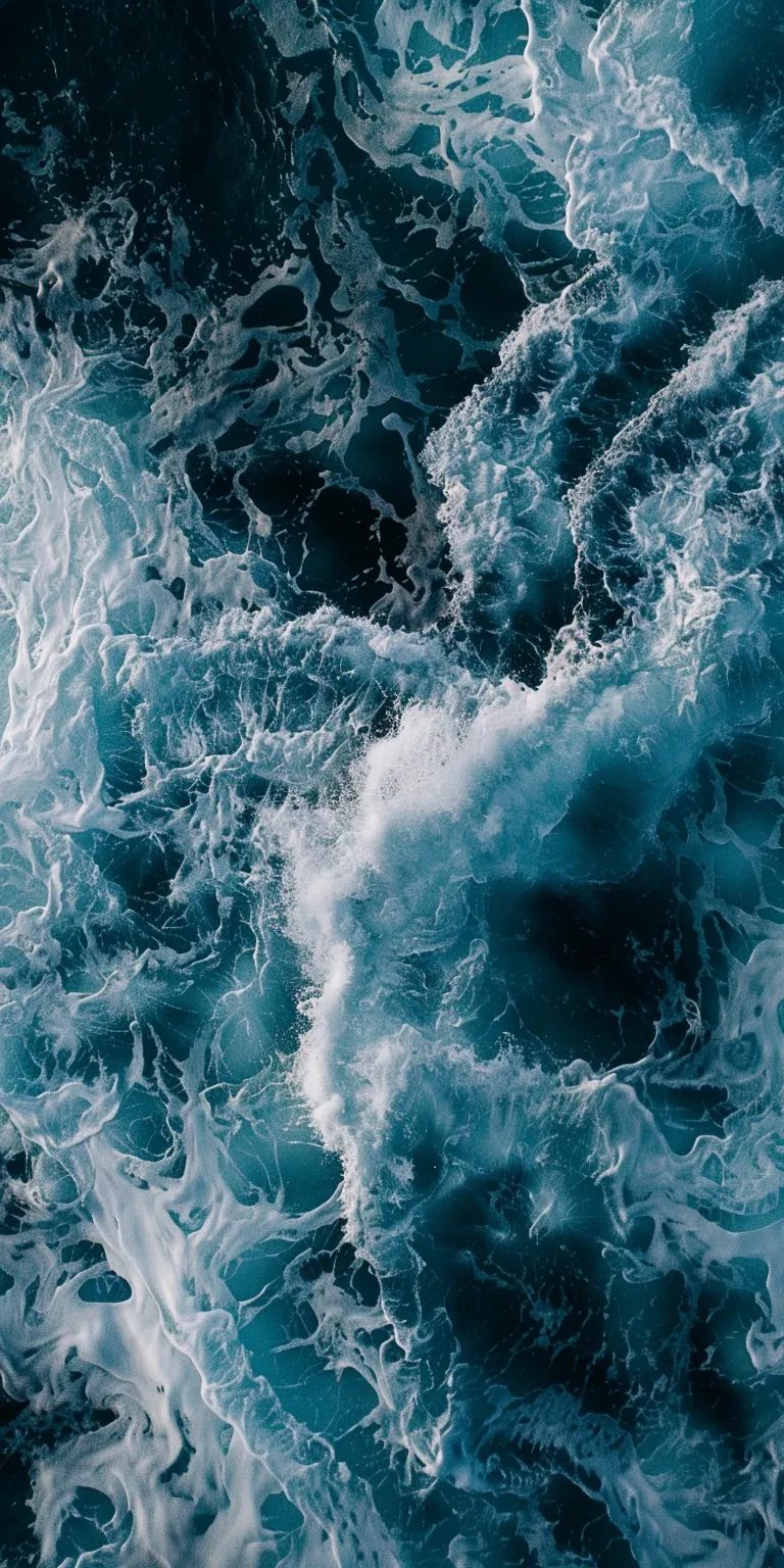 ocean wallpaper iphone, style, 4K  1:2