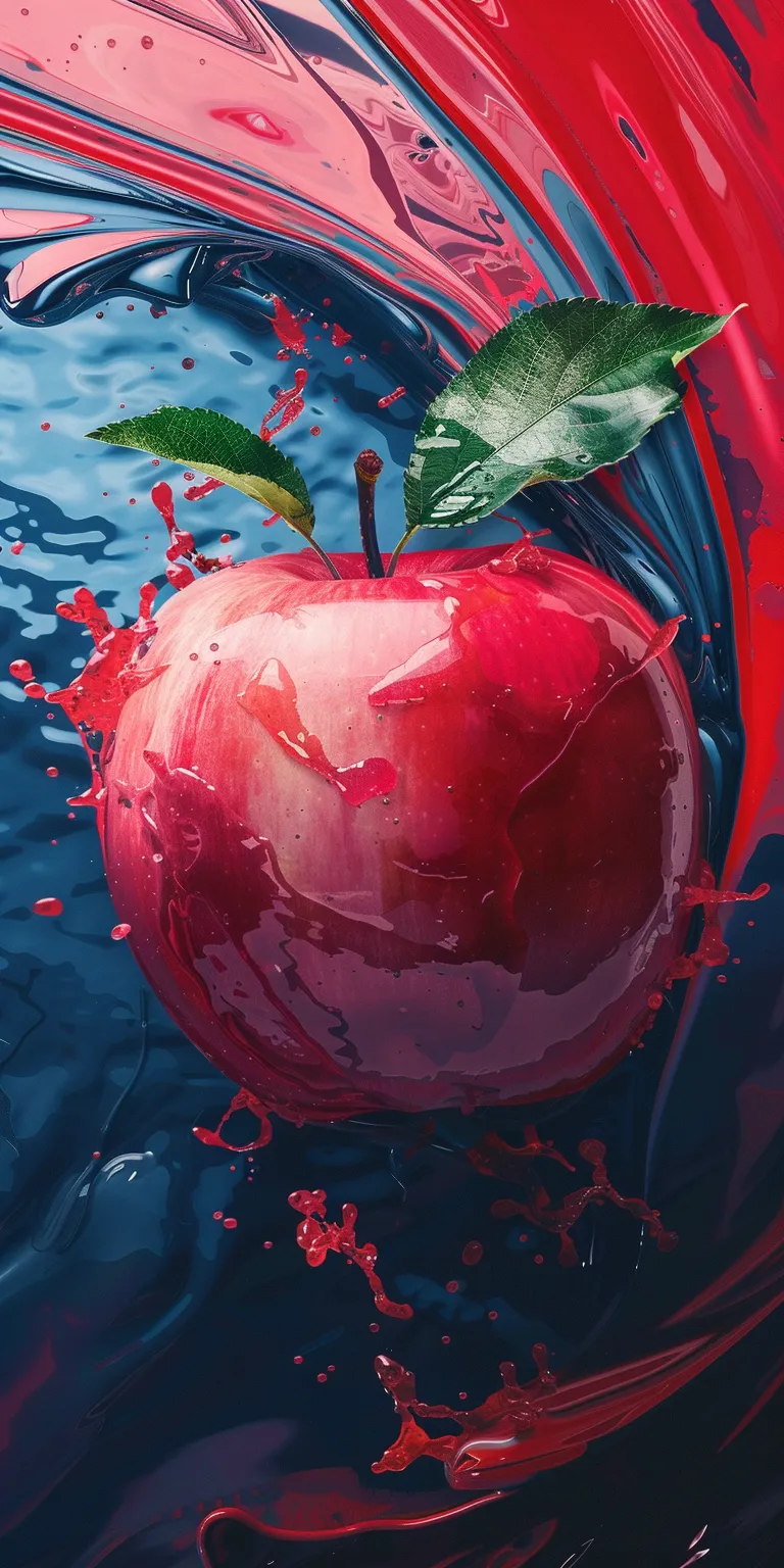 apple wallpaper apple, wall, cherry, ios16, strawberry