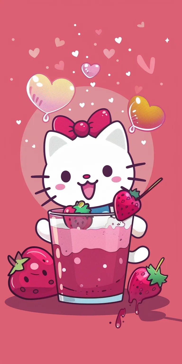 hello kitty wallpapers for iphone, wallpaper style, 4K  1:2