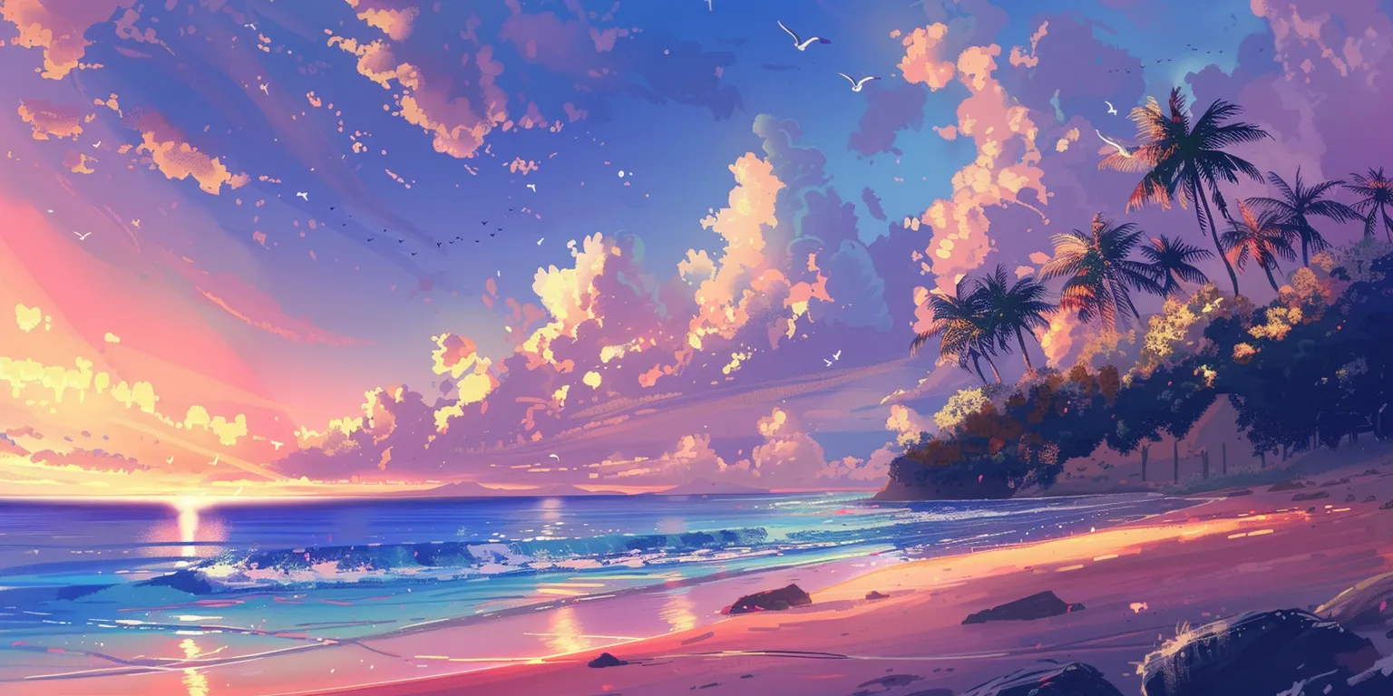 summer wallpapers for computer, wallpaper style, 4K  2:1
