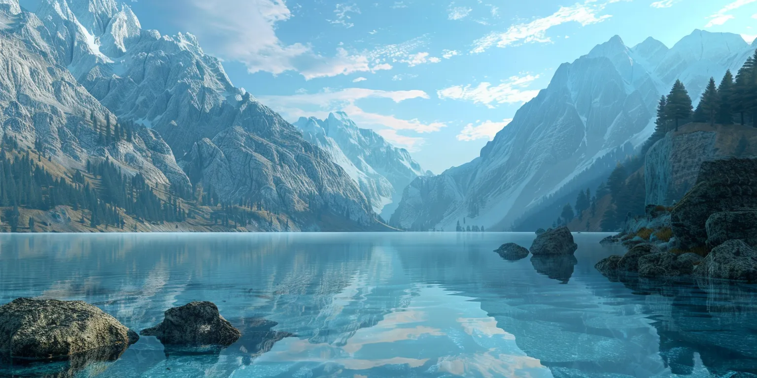 windows wallpaper frozen, 3840x1080, skyrim, mountain, valley