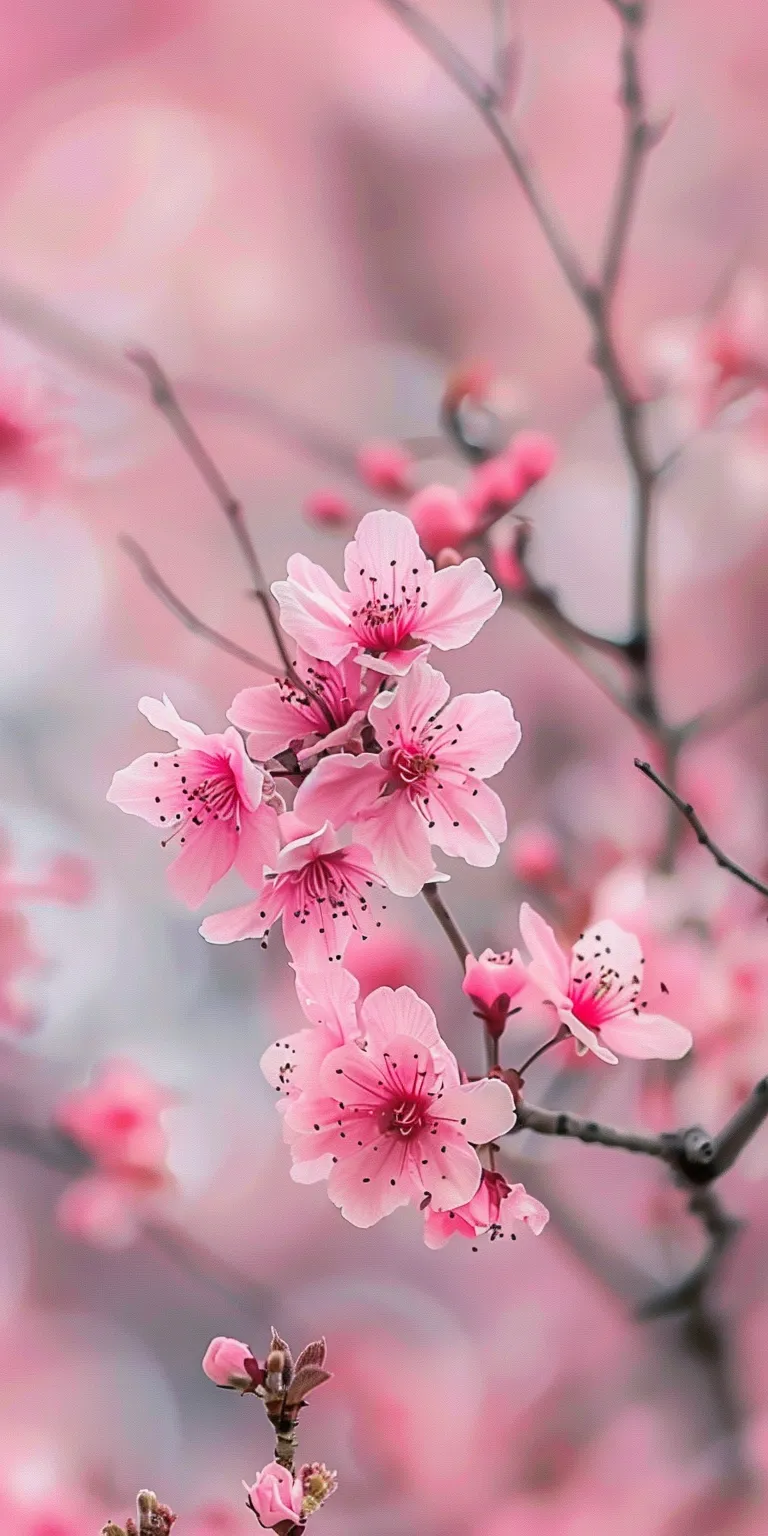 light pink wallpaper blossom, spring, sakura, pinterest, flowers