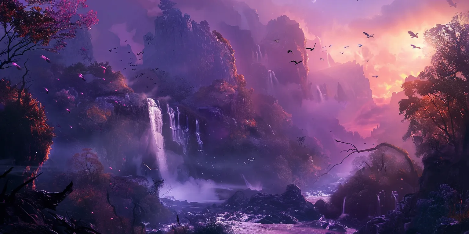 beautiful wallpaper 3840x1080, wall, backgrounds, evergarden, waterfall