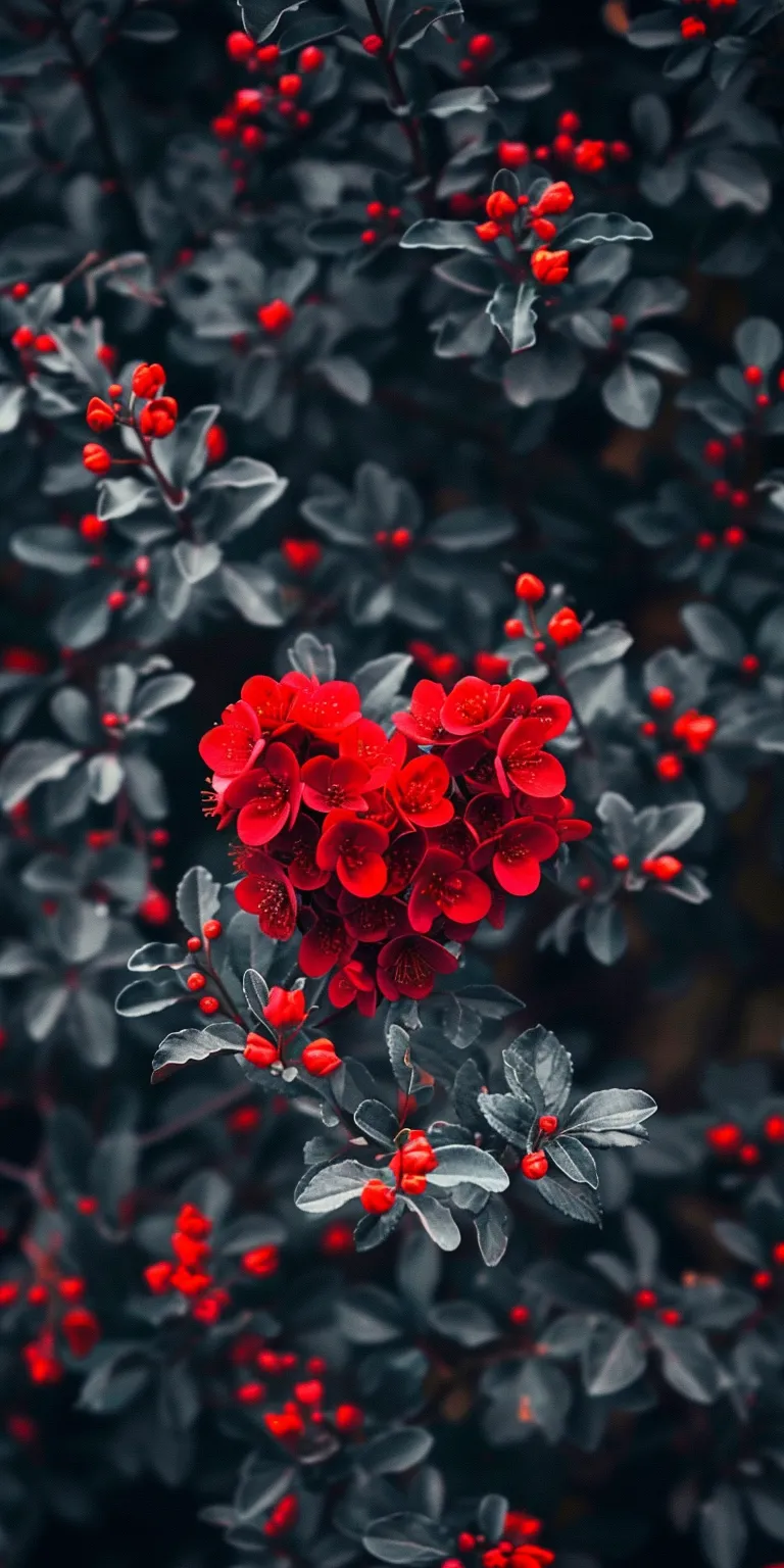 love wallpaper pinterest, red, rose, wall, botanical