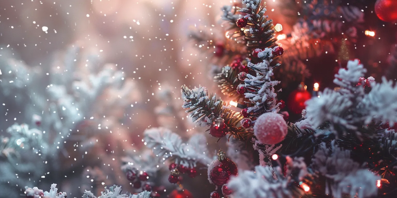 aesthetic christmas wallpaper collage, style, 4K  2:1