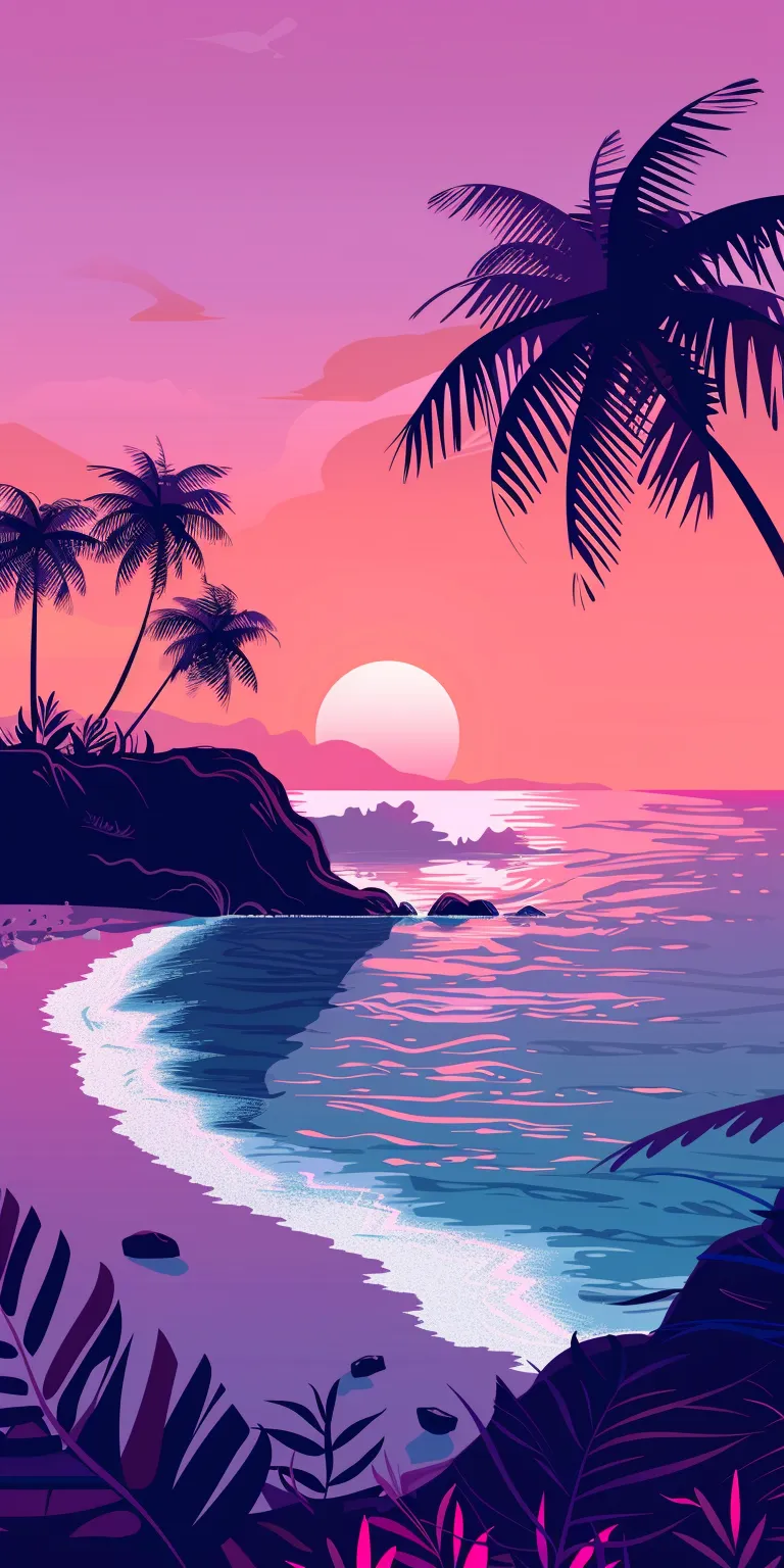 summer backgrounds aesthetic, wallpaper style, 4K  1:2