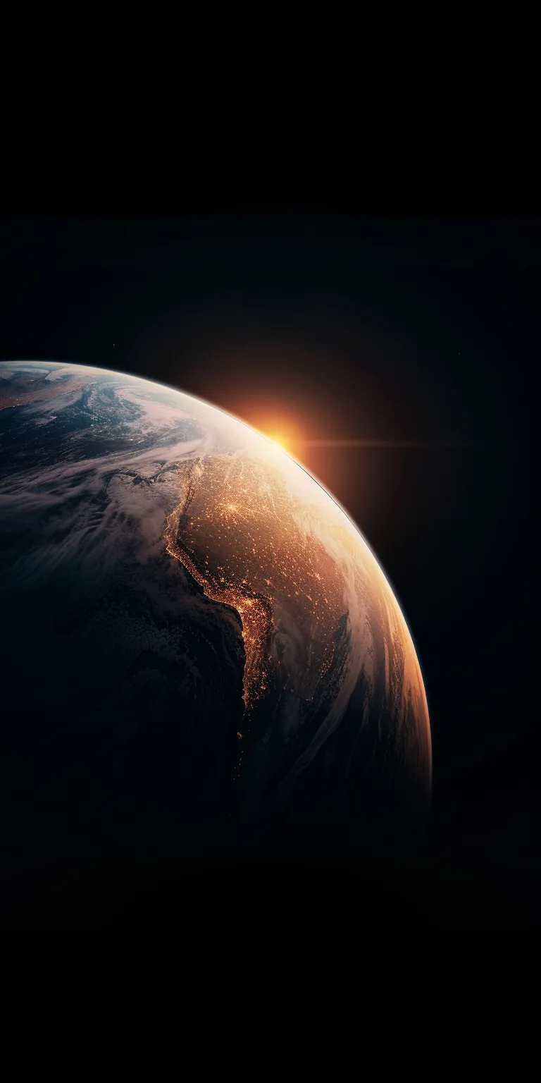 iphone 14 wallpaper earth, planet, space, 3840x1080, interstellar