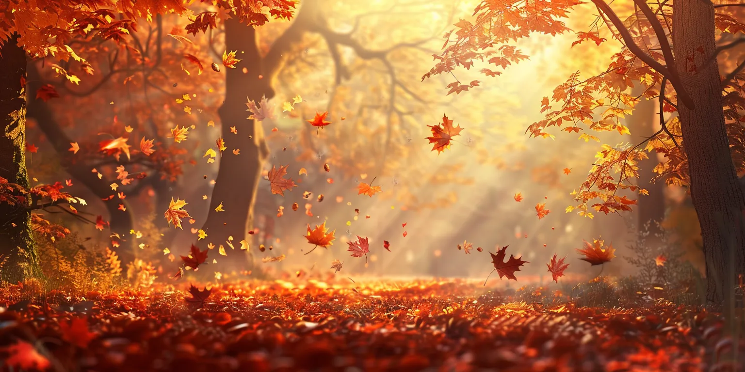 fall background images, wallpaper style, 4K  2:1