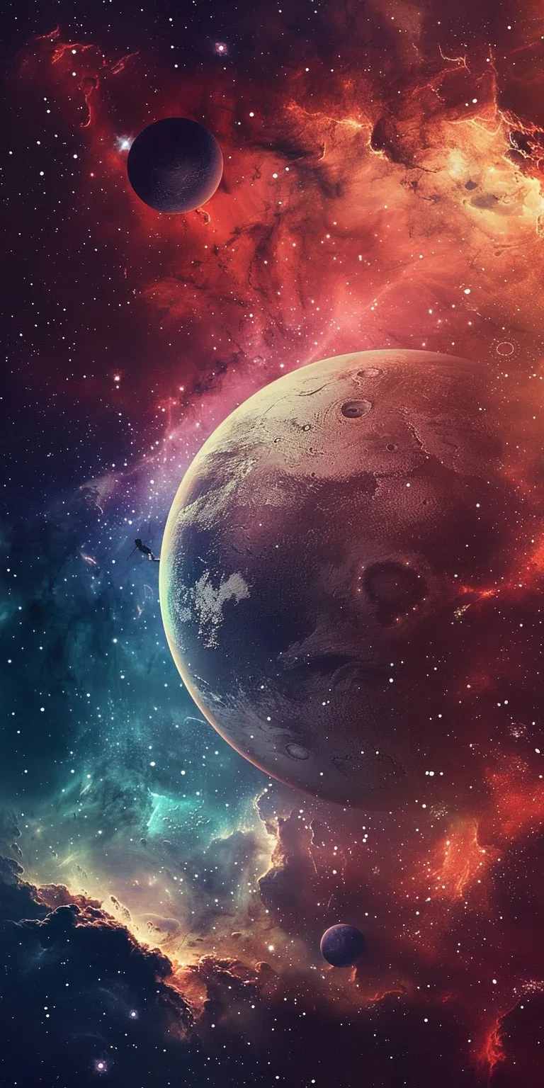 space background 4k, wallpaper style, 4K  1:2