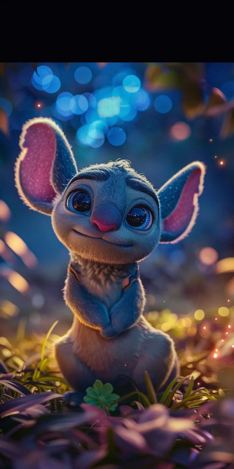 cute stitch wallpapers for phones, wallpaper style, 4K  1:2