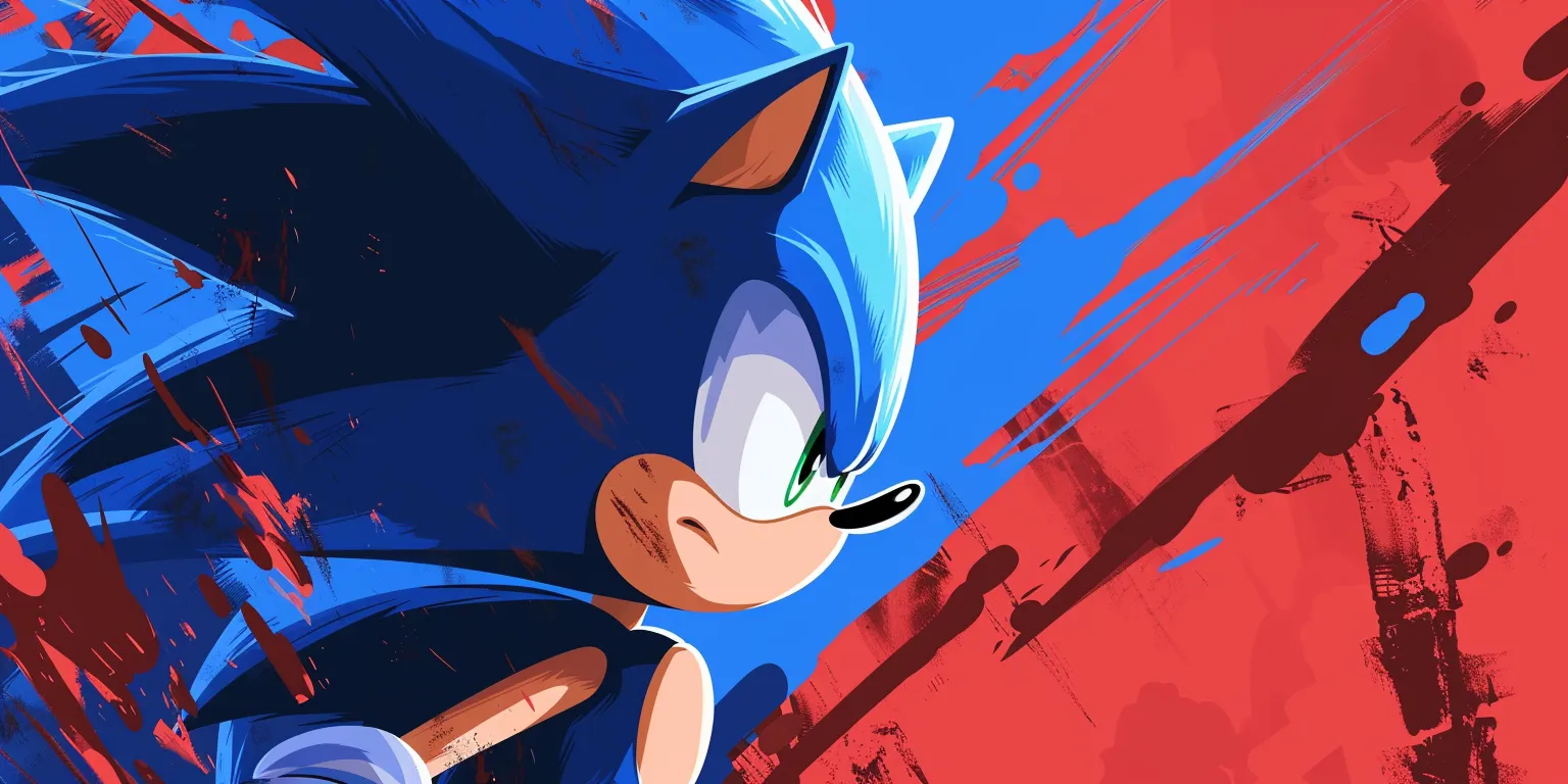 sonic wallpaper phone, style, 4K  2:1