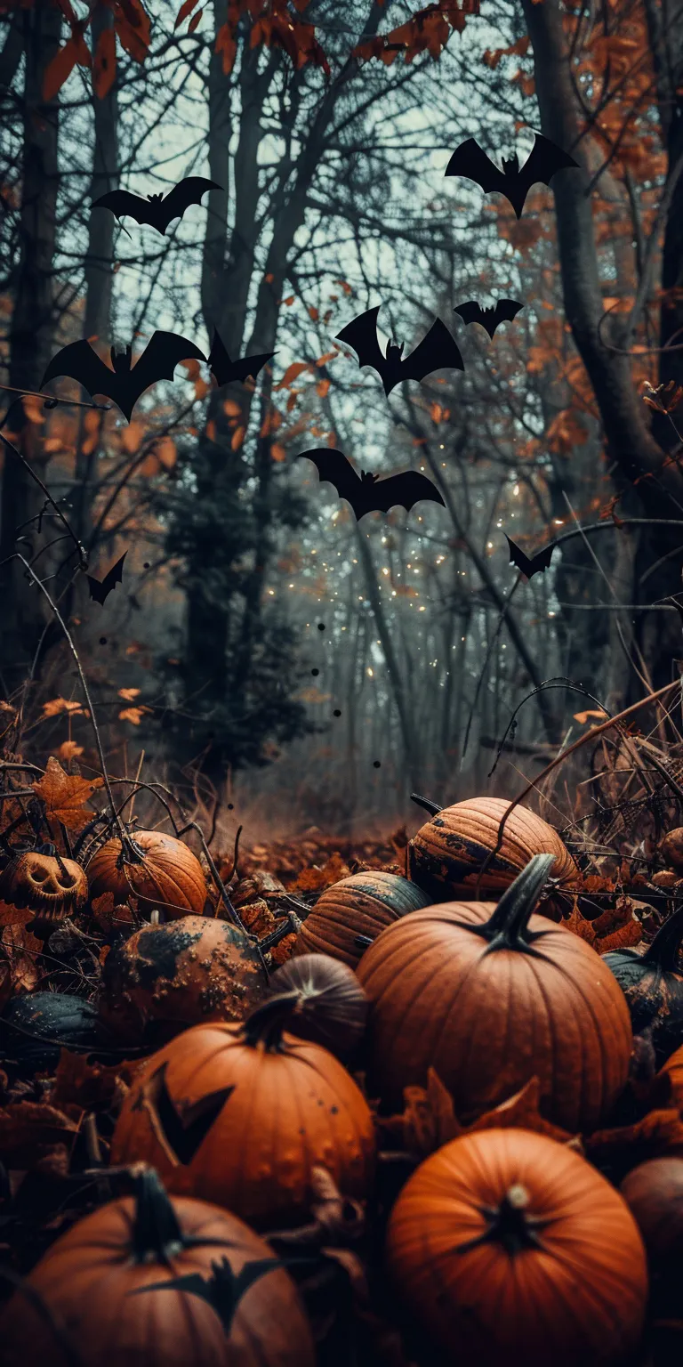 halloween wallpaper, wallpaper style, 4K  1:2