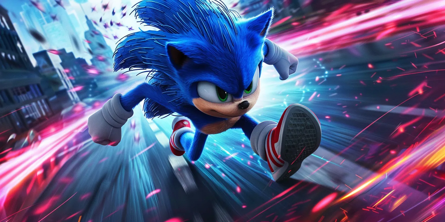 sonic wallpaper phone, style, 4K  2:1