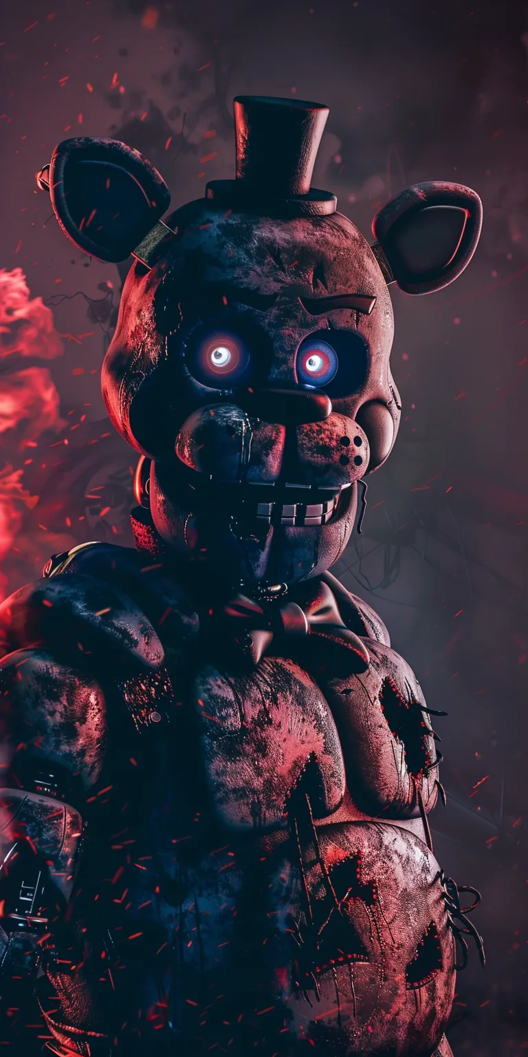 fnaf wallpaper 4k, style, 4K  1:2