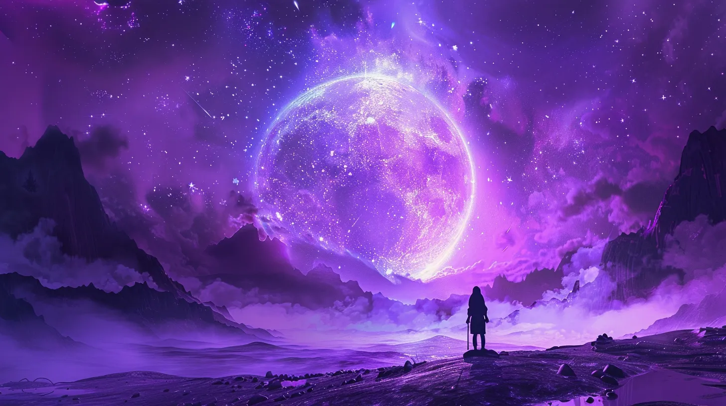 purple wallpapers aesthetic, wallpaper style, 4K  16:9