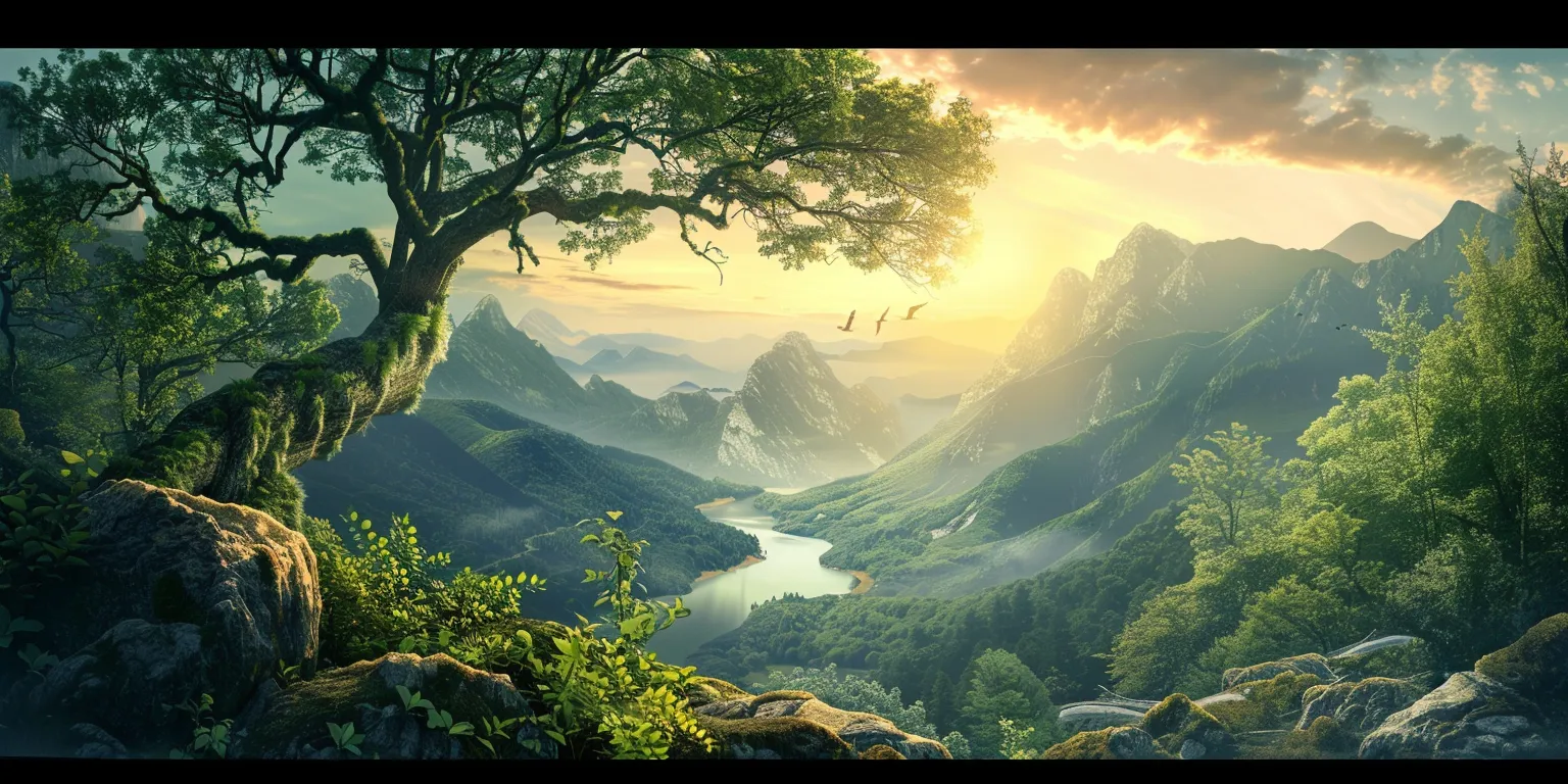 nature background, wallpaper style, 4K  2:1