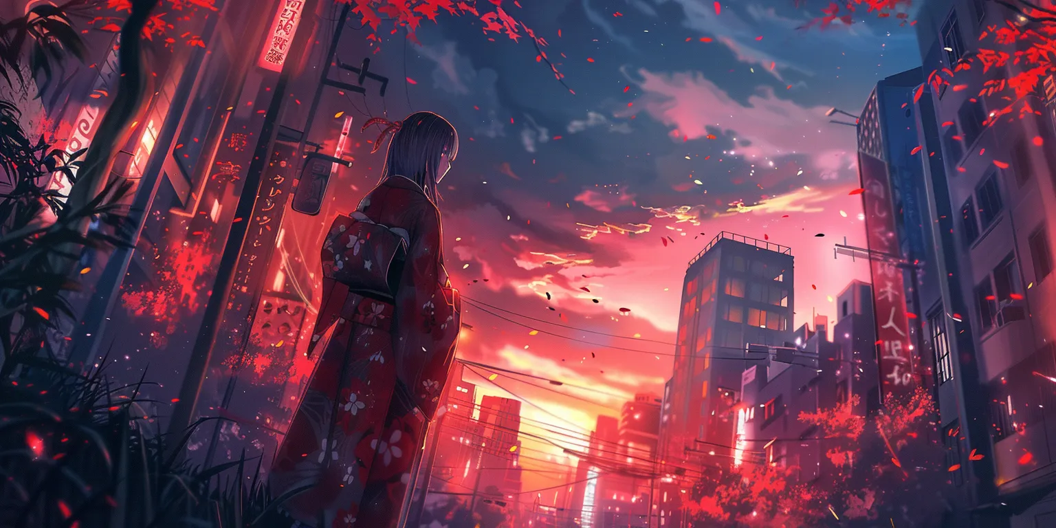 anime background 4k, wallpaper style, 4K  2:1