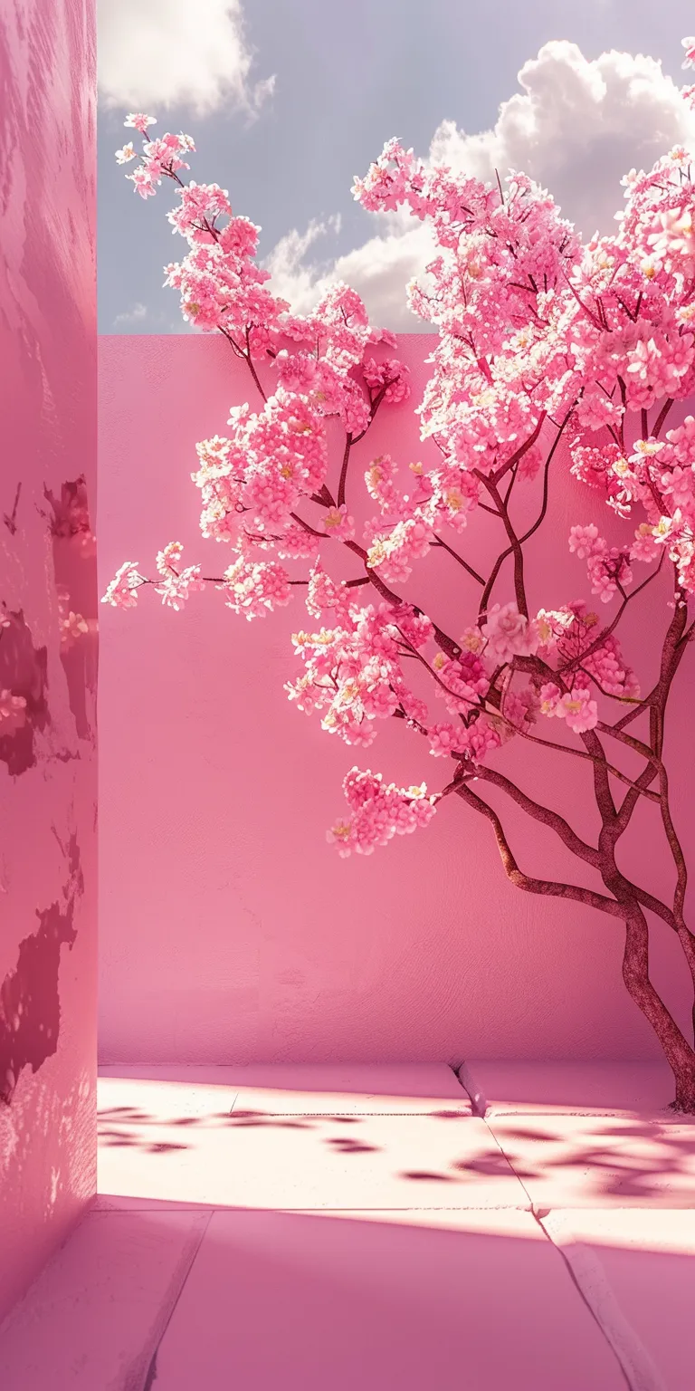 wallpaper in pink shade, style, 4K  1:2