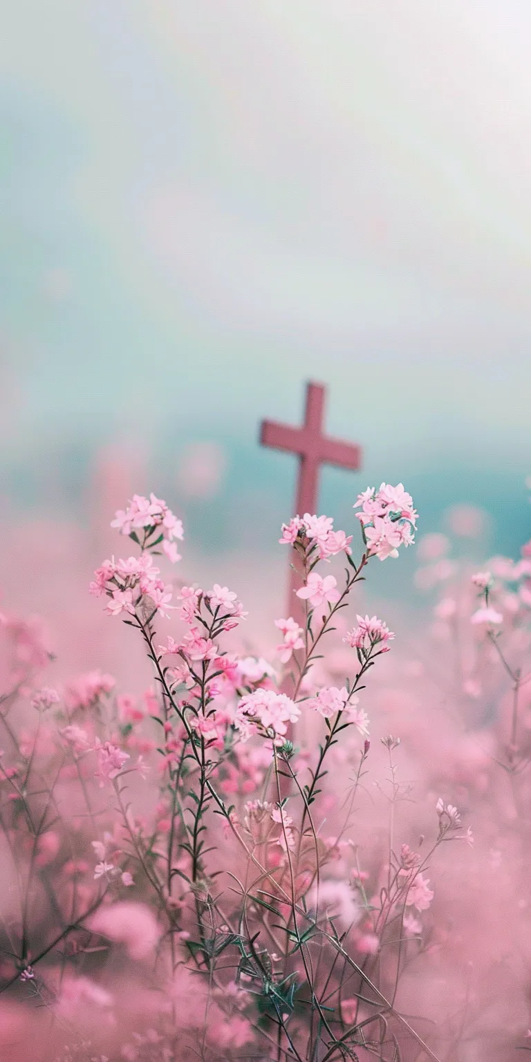 wallpapers with bible verses pink, wallpaper style, 4K  1:2