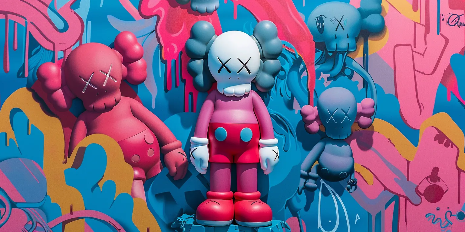 kaws wallpaper, wallpaper style, 4K  2:1