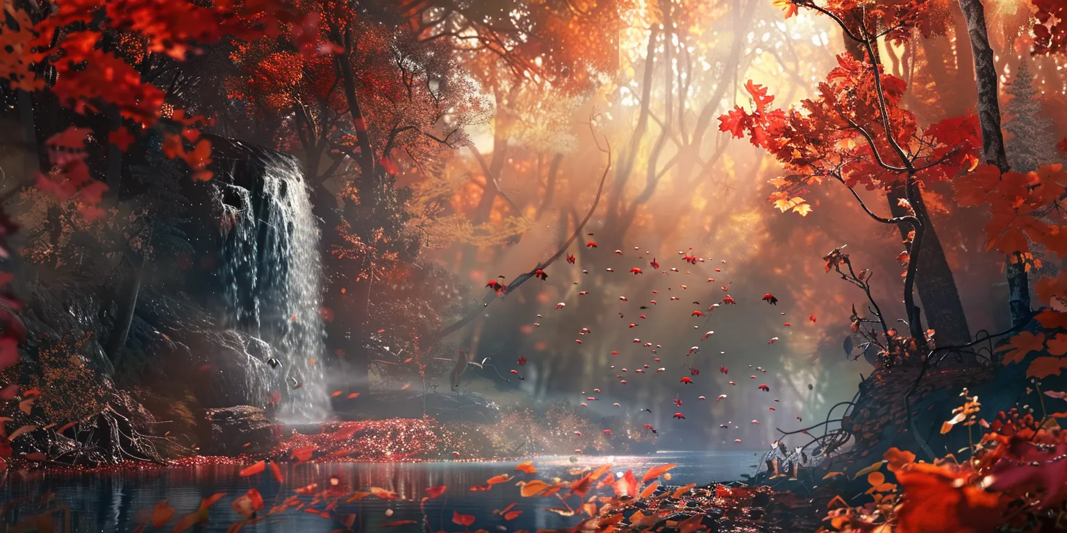 fall background wallpaper, wallpaper style, 4K  2:1