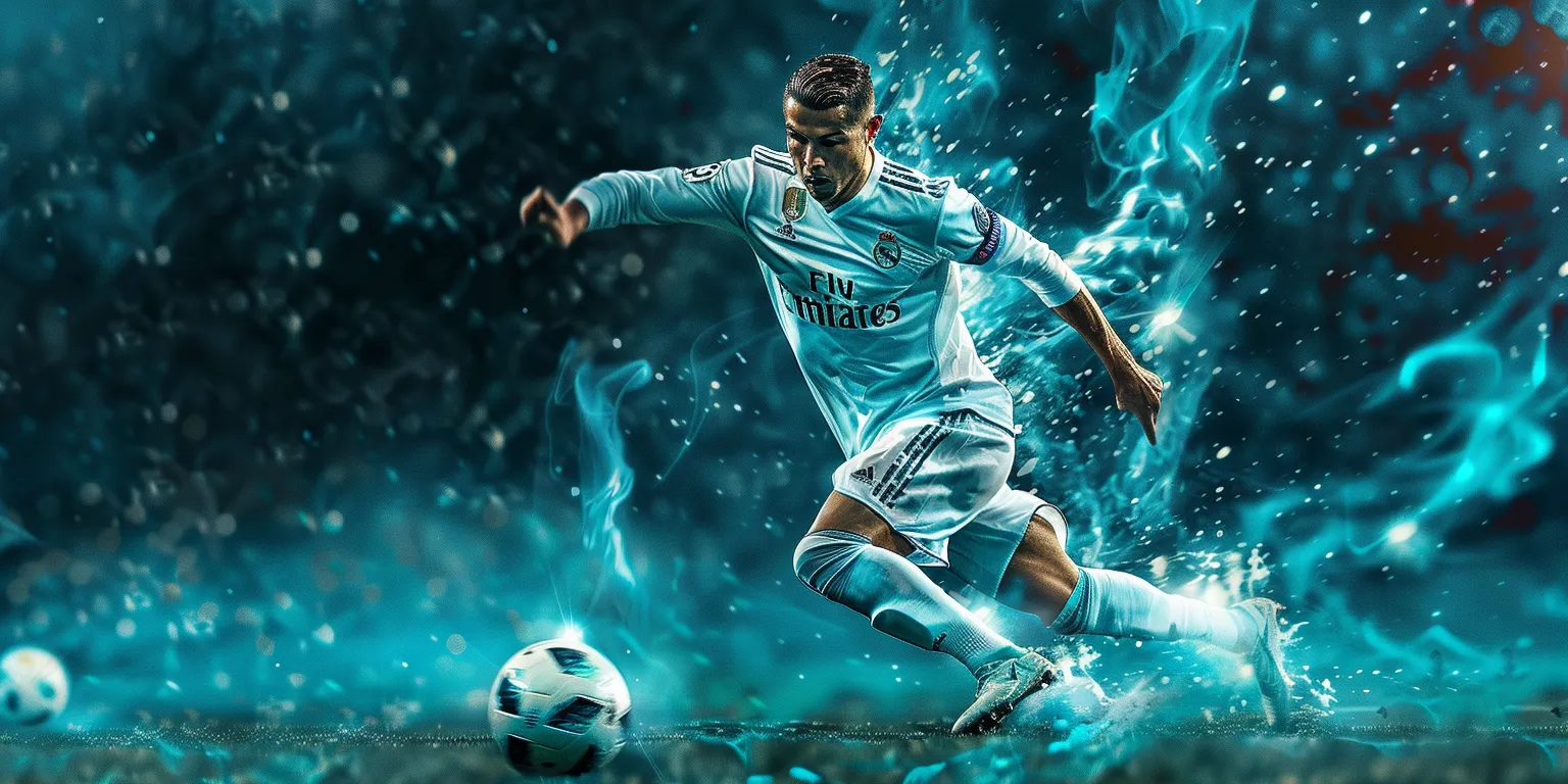 soccer wallpaper ronaldo, style, 4K  2:1