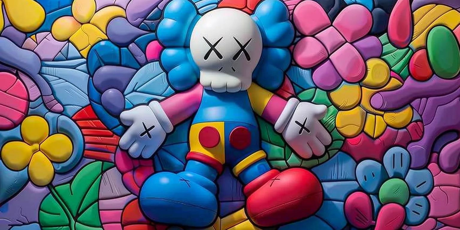 kaws wallpaper iphone, style, 4K  2:1