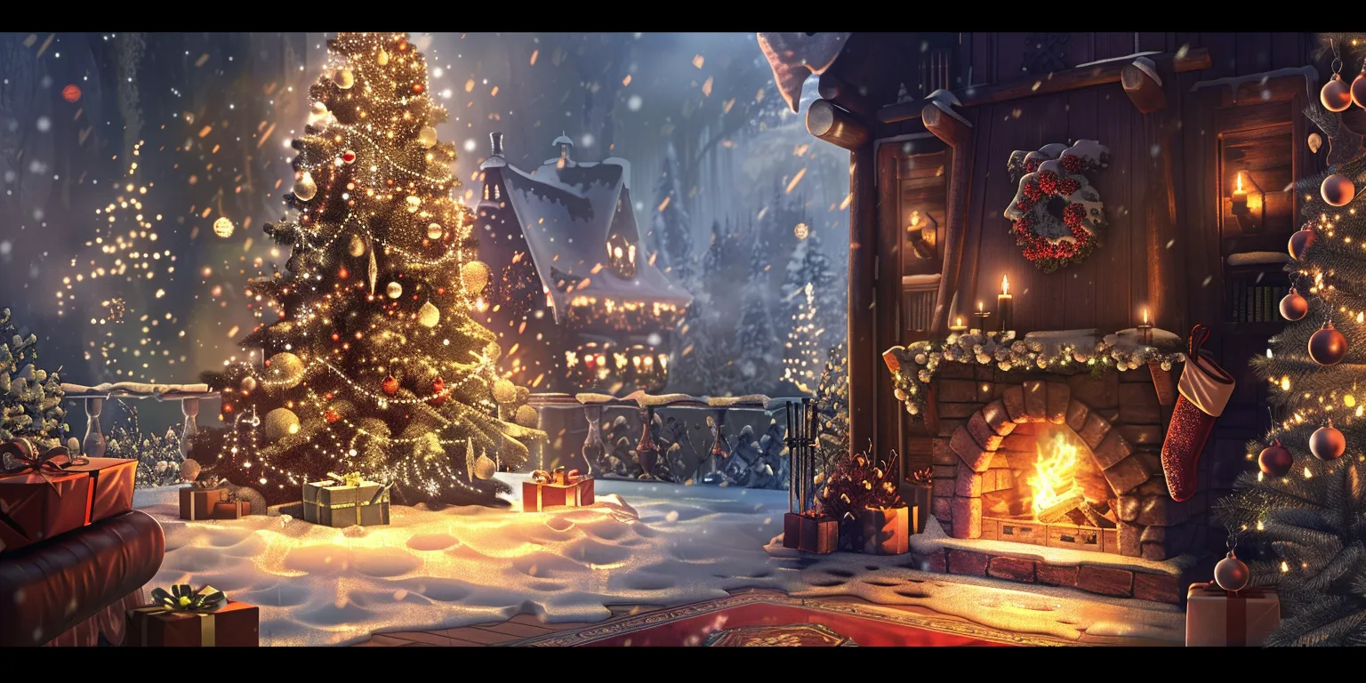 christmas wallpaper, wallpaper style, 4K, HD  2:1