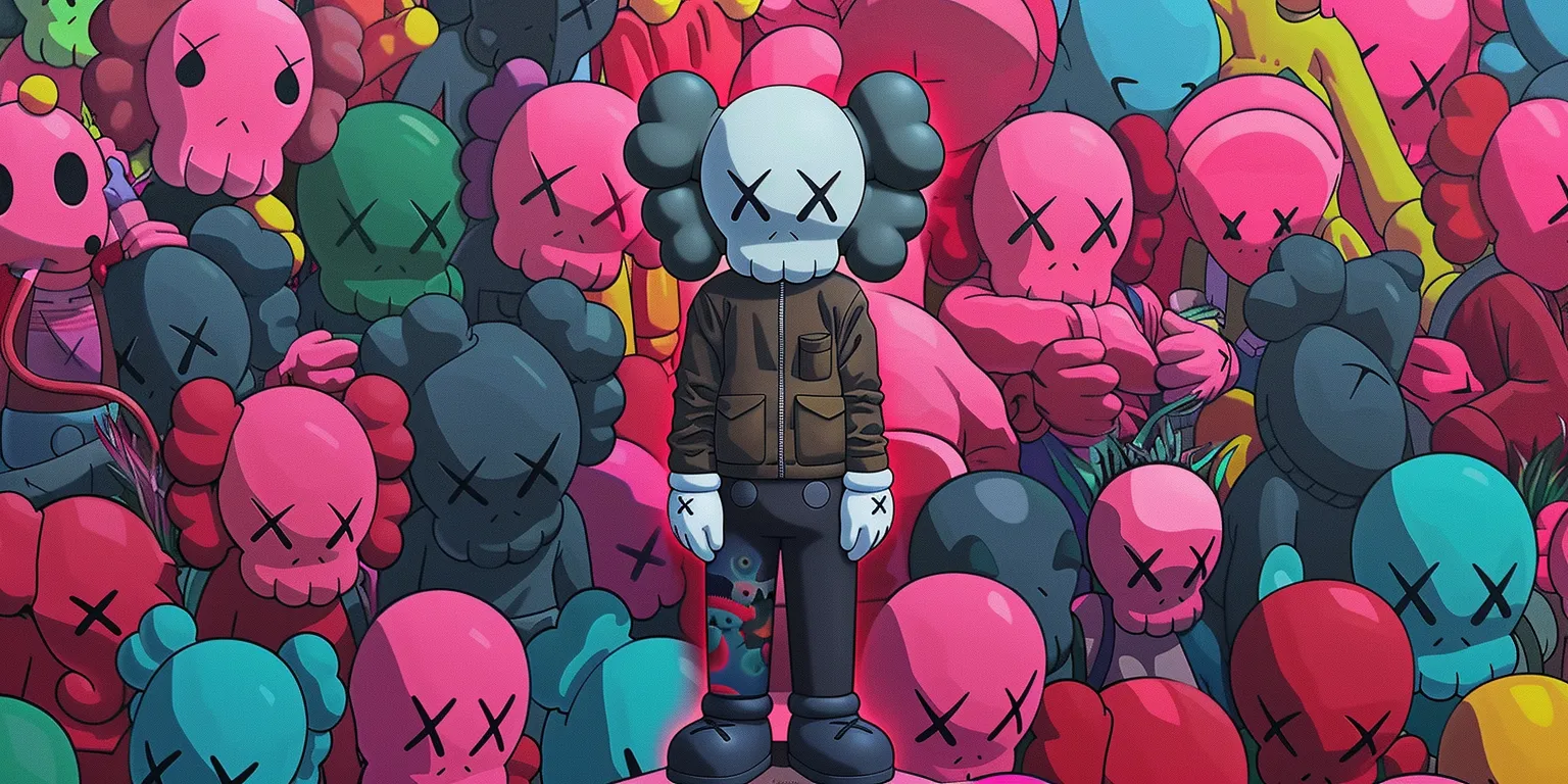 kaws wallpapers, wallpaper style, 4K  2:1