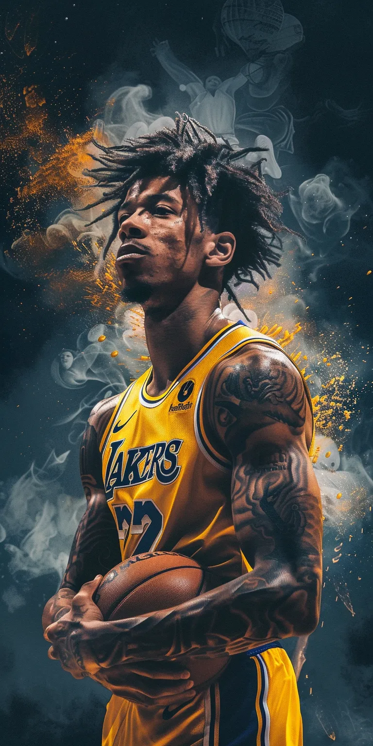 ja morant wallpapers lakers, iverson, khalifa, nba, 2k